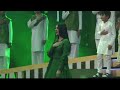 Sara khan sings national anthem in her beautiful voice on 14aguest in dubai