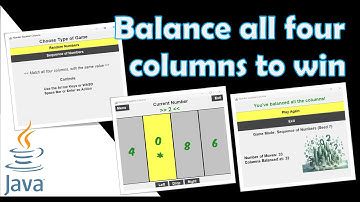 Number Equalizer Columns (Java Game) - Alpha