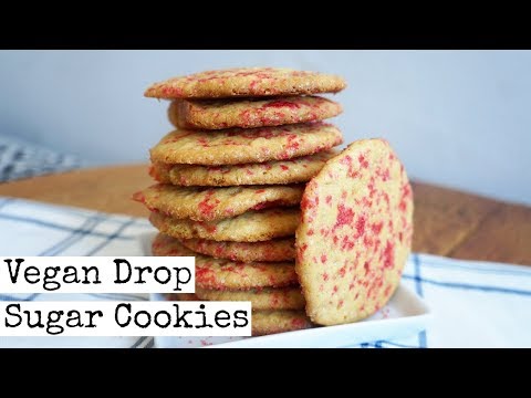 Drop Sugar Cookies | Vegan | Easy