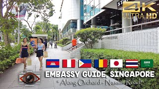 [4K]  Guide to Philippine Embassy : Singapore Walking Tour