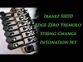 Ibanez S1070 Edge Zero Tremolo Restring and Intonation Set