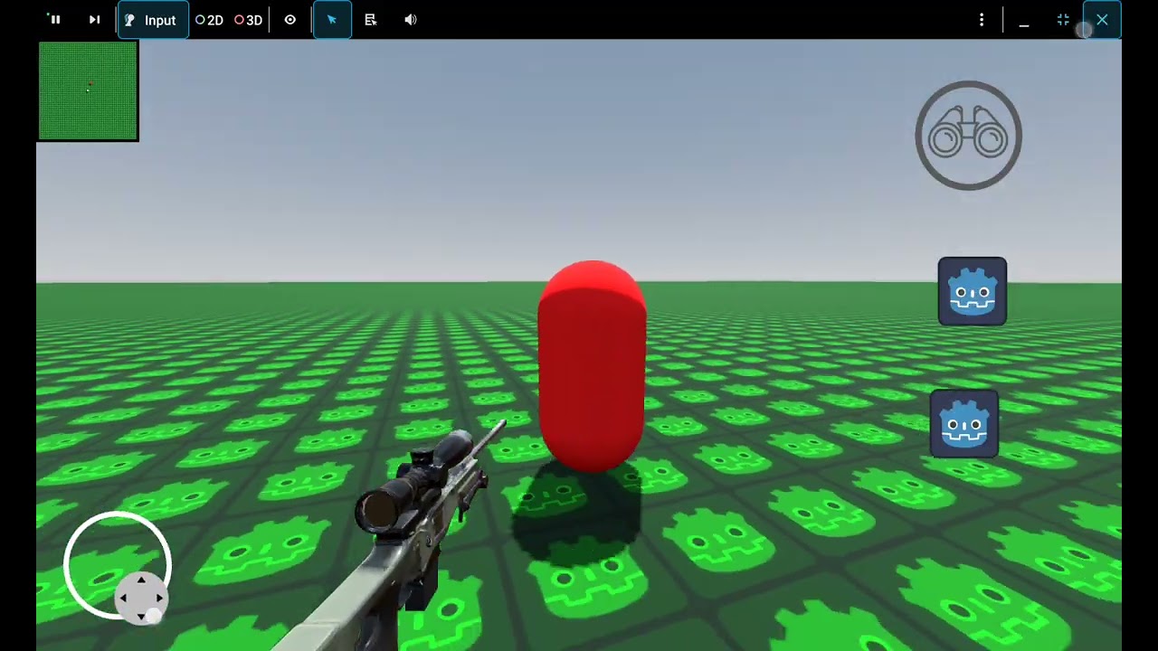 كيفية صنع عدو يتبع اللاعب في جودوت من الهاتف #developer #godot #gdscript #engin 