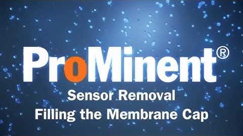 Changing the Electrolyte on a ProMinent Sensor