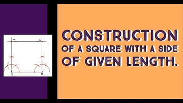 How to construct a square when one side is given| Practical Geometry| Class 8 Maths