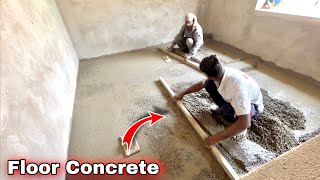 Amazing Floor Concrete Work - Cement Send And Concrete