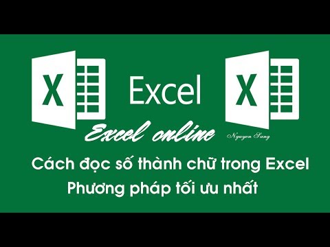 Video Cách đọc số thành chữ cực hay trong excel - youtube