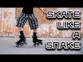 How to snake walk in rollerblades and roller skates jam skating tutorial