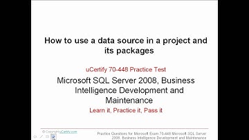 70-448 How to use a data source in a project and its packages