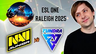 :       ESL One Raleigh 2025 | NAVI Junior vs Tundra Esports