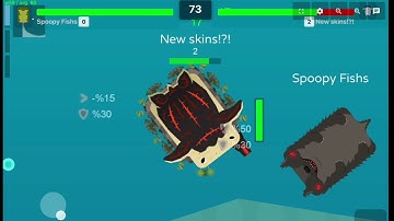 New skins?!? +  killing Sadnessified + 1 mill worm in deeeep.io eat fish, become the shark