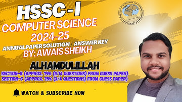 Class 11th Computer Science | HSSC-I | Annual Paper 2025 | FBISE | Paper Discussion | Awais Sheikh