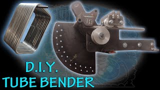 DIY Tubing Bender shop project - How to build a tubing bender homemade manual rotary draw bender