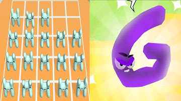 Alphabet Run Letter Go New Letter Gameplay MAX Level #gaming #alphabetlore #alphabet