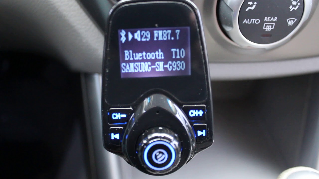 Vehicle Bluetooth to FM Transmitter setup tutorial 