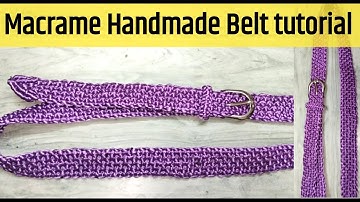 Macrame Belt Tutorial | Macrame belt new design | DIY macrame belt tutorial | Macrame😍