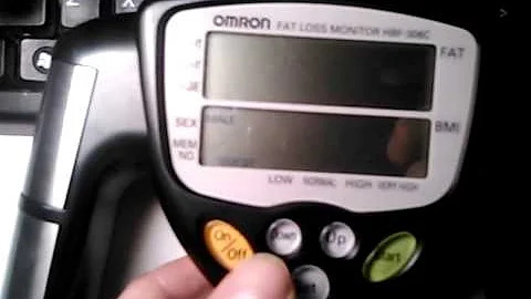 Omron Body Fat Monitor Tutorial