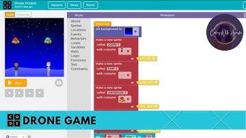 Drone Game | CodingwithAyushi | SpriteLab | Code.org