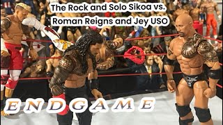 The Rock and Solo Sikoa vs. Roman Reigns and Jey USO, (PWD Endgame Match 4/5)