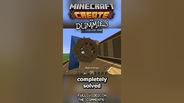 WATER WHEEL TRICK - MINECRAFT: CREATE MOD FOR DUMMIES