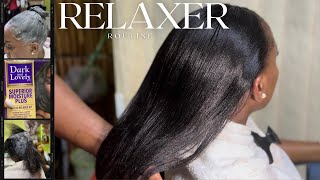 Relaxer Routine + Corrective Relaxer|Dark and Lovely