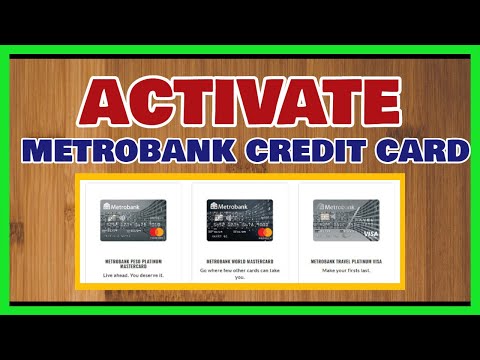 Video: Paano I-activate Ang Isang Credit Card