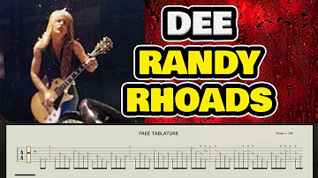 A TRIBUTE TO RANDY RHOADS | DEE (Slowed) with TAB