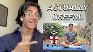 BEST TIPS from making my ACCEPTED Brown Video Portfolio (2026 class)