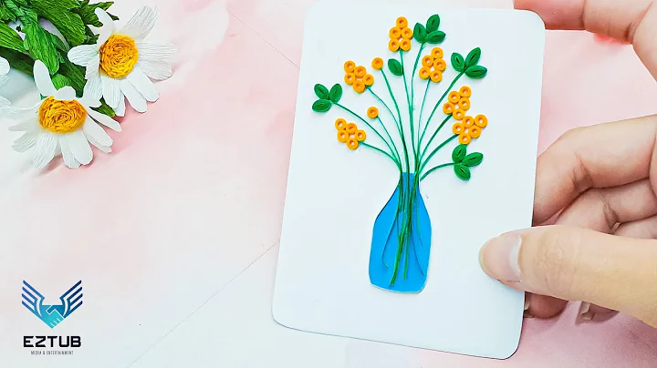 JABN25 Quick Learn How To Do Quilling Tiny Flowerp...