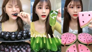 ASMR EATING MOST POPULAR FOOD 먹방 Eating Sounds | Jelly, Chocolate Watermelon, Tanghulu | Satisfying