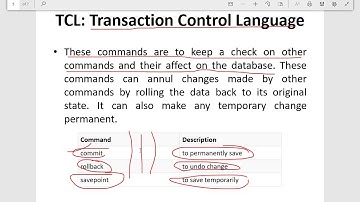 DDL, DML, DCL and TCL statements in SQL (Database basics) | L3 | By Uttam Tomar