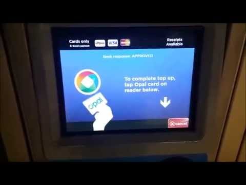 Opal Card Top Up Point Machine