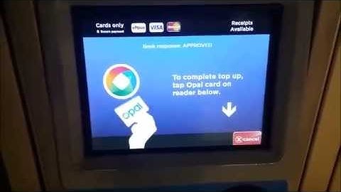 Opal Card Top Up Point Machine
