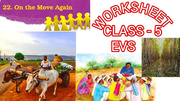 Complete Solution of Worksheet with Summary|On the Move Again|EVS|Class -5|Chapter -22|HTET|CTET|