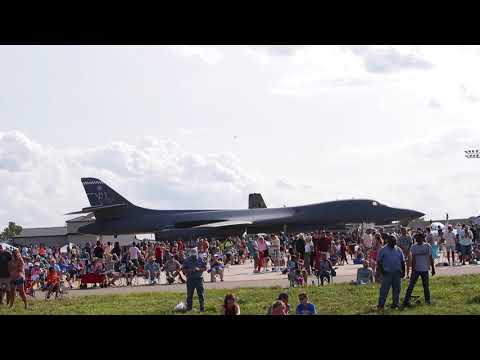 A B-2 stealth bomber flyover, and the Thunderbirds perform at Dover Air Force Base open house