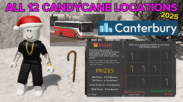 ALL 12 CANDYCANE LOCATIONS 2025 | Canterbury and District Bus Simulator!