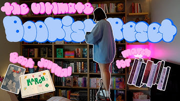 ULTIMATE bookish reset! march tbr, bookshelf reorganization, reading journal + new audiobook ⭐️