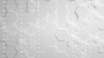 White Abstract Hexagon Geometric Surface Seamless Loop 4K UHD