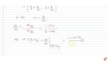 Find the equation of the tangent to the curve `x=theta+sin theta ,y=1+cos theta` at `theta=pi/