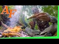 Overnight Tropical Jungle Scout Catch and Cook w Barramundi Perch Eel Jack EP.406