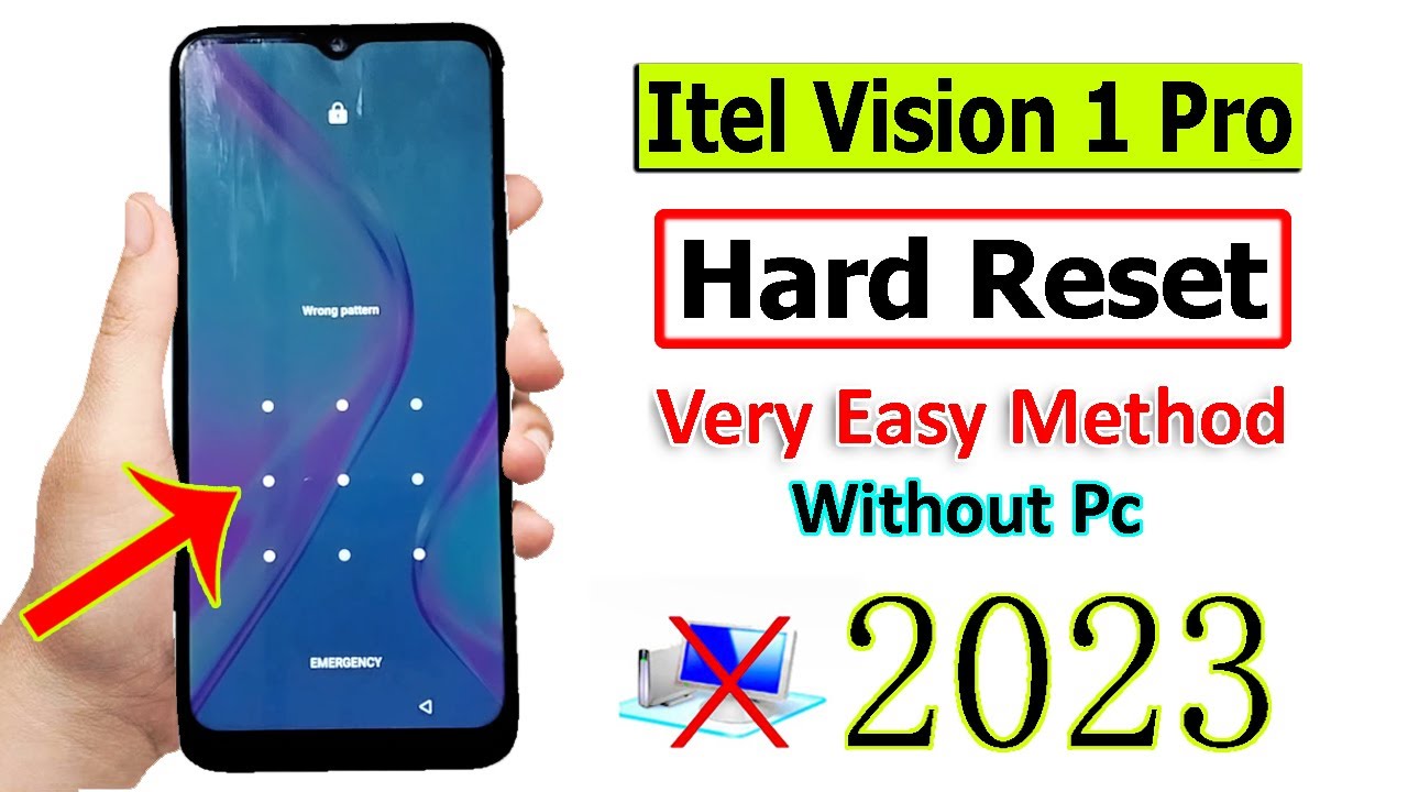 Itel Vision 1 Pro Hard Reset  | itel L6502 Factory Reset | itel vision 1 pro Pattern Unlock |