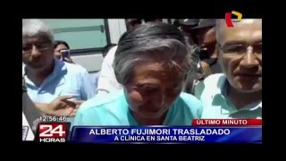 Alberto Fujimori fue internado de emergencia