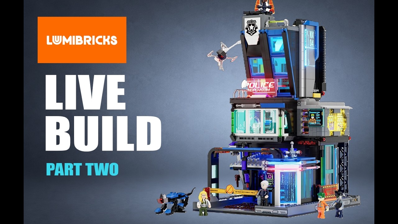 Lumibricks 17009 - Cyberpunk Police HQ | Part 2