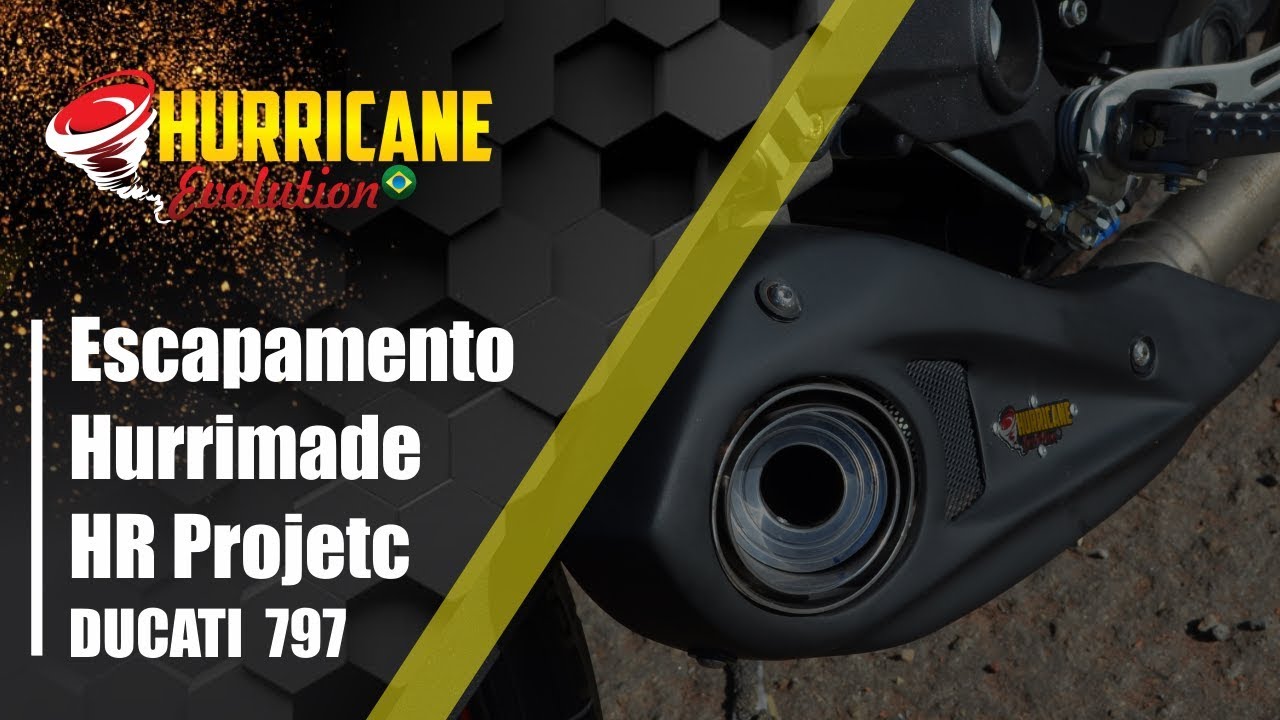 Capa do vídeo  Escapamento Hurrimade HR Project Ducati Scrambler 2012 a 2025