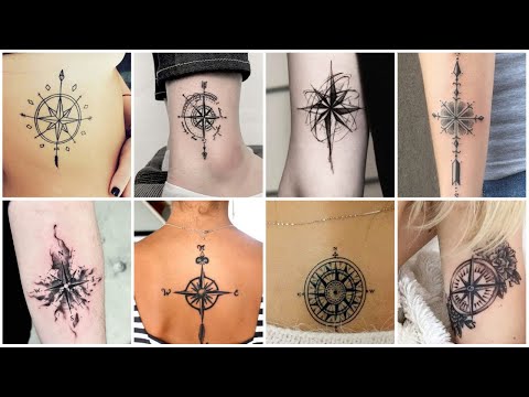 Vintage Compass Tattoo Design – Tattoos Wizard Designs