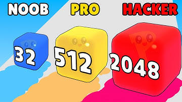 NOOB vs PRO vs HACKER in Cubes 2048 Jump