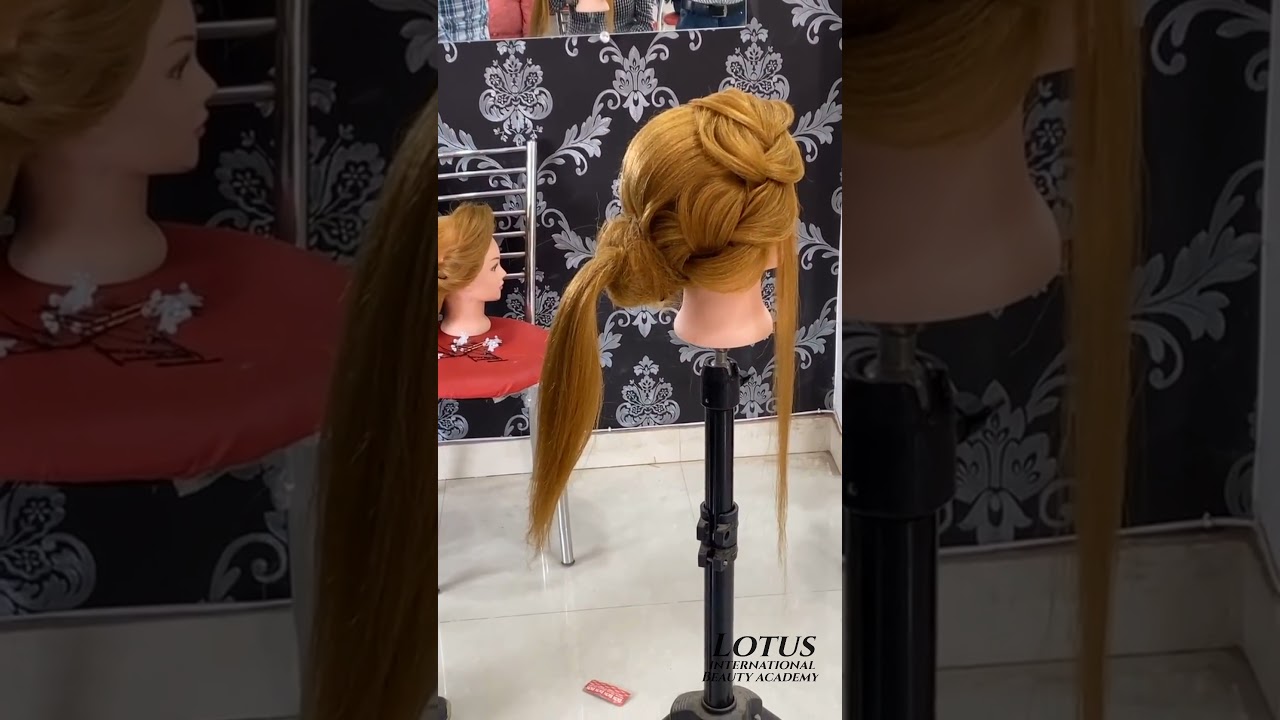 Front variation with Back waves bun Styling lotusiba Lotus