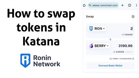 How to swap tokens in Katana Exchange | Swap Ronin to Pixel | Ronin Chain Network