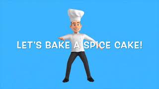 Baking Grandpas spice cake with the, 