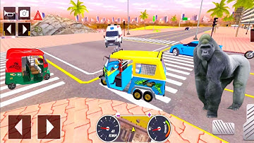 Tuk Tuk auto rickshaw driver 3D game - #183 auto rickshaw driving game - Android iOS Gameplay