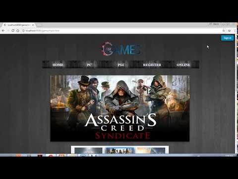 Website using HTML, JavaScript,css,PHP (game store)